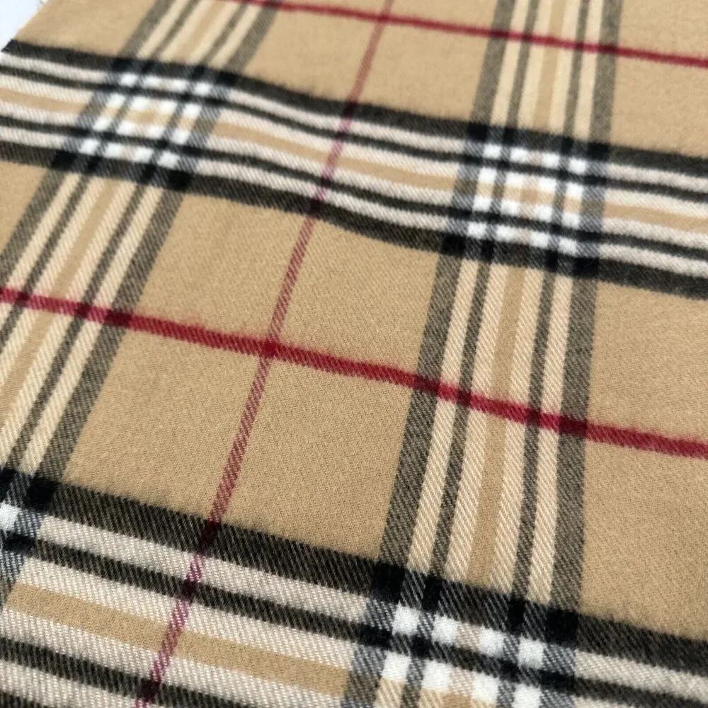 Womens Plaid Scarf Tan Black‎ Red 53